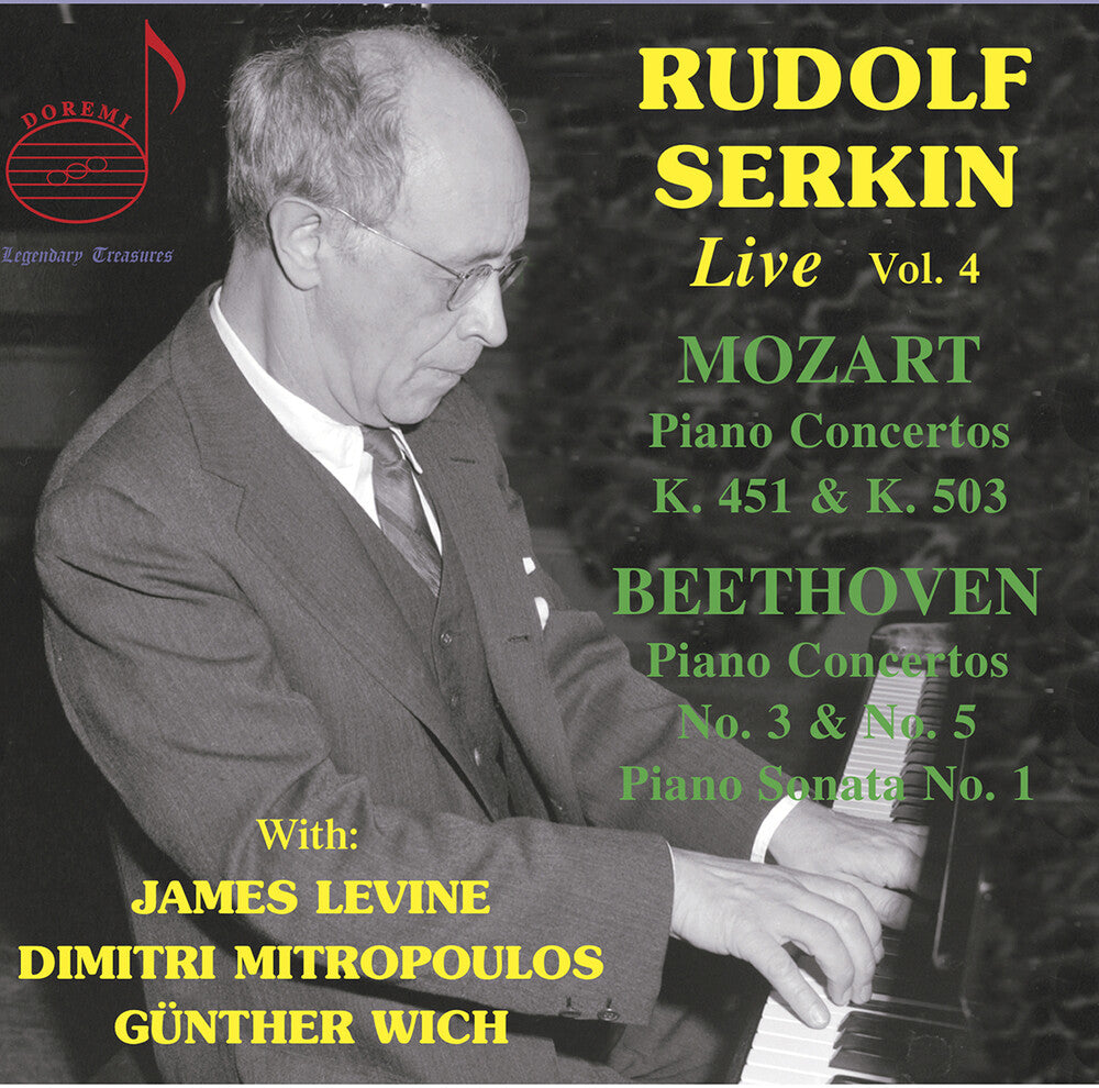the album cover for Serkin / Beethoven - Rudolf Serkin Live 4 (2pk)