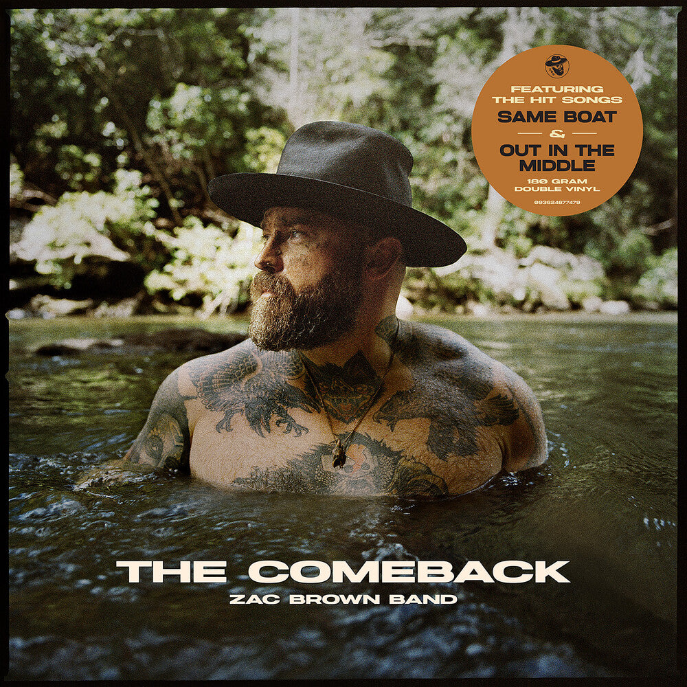 the album cover for Zac Brown - The Comeback