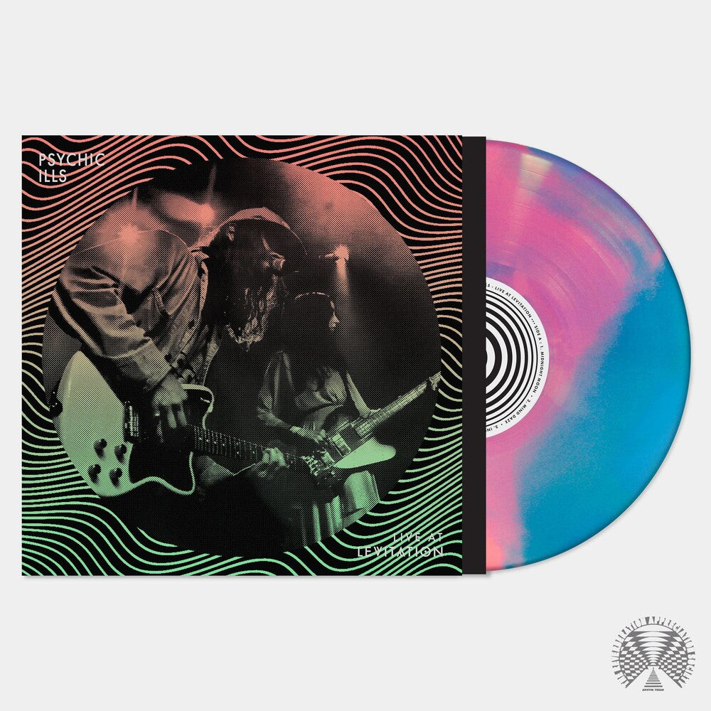 the album cover for Psychic Ills - Live At Levitation [Pink & Blue Swirl LP]
