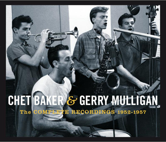 the album cover for Chet Baker  / Mulligan,Gerry - Complete Recordings 1952-1957 (Box) (Spa)