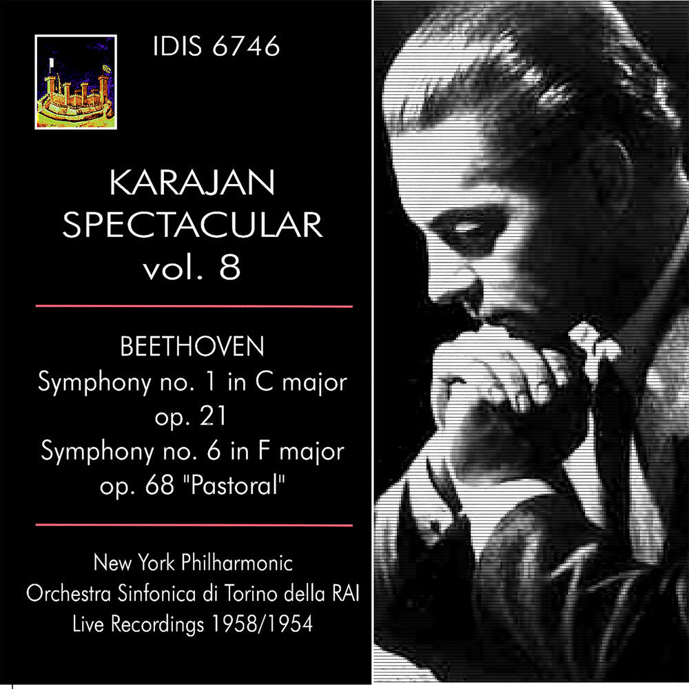 the album cover for Beethoven / New York Philharmonic - Karajan Spectacular 8