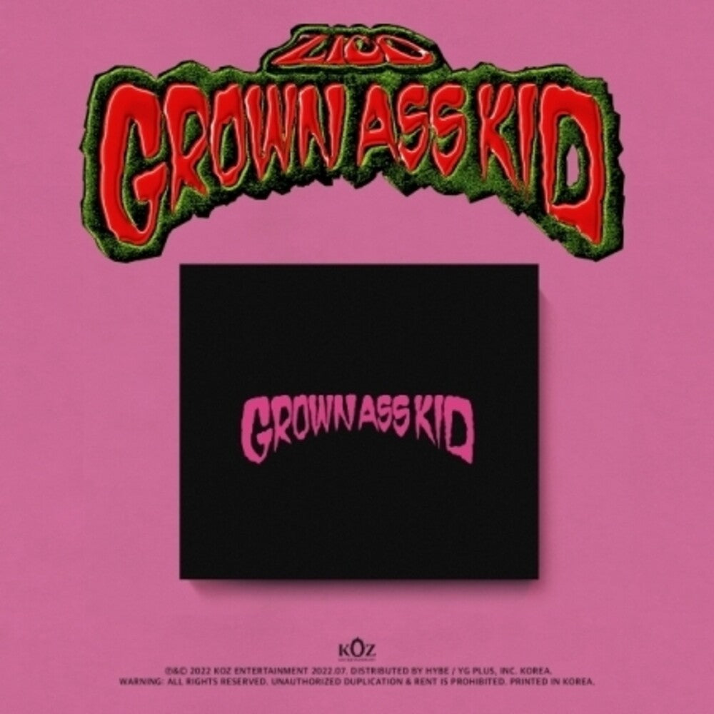 the album cover for Zico - Grown Ass Kid (Jewel Version) (Asia)