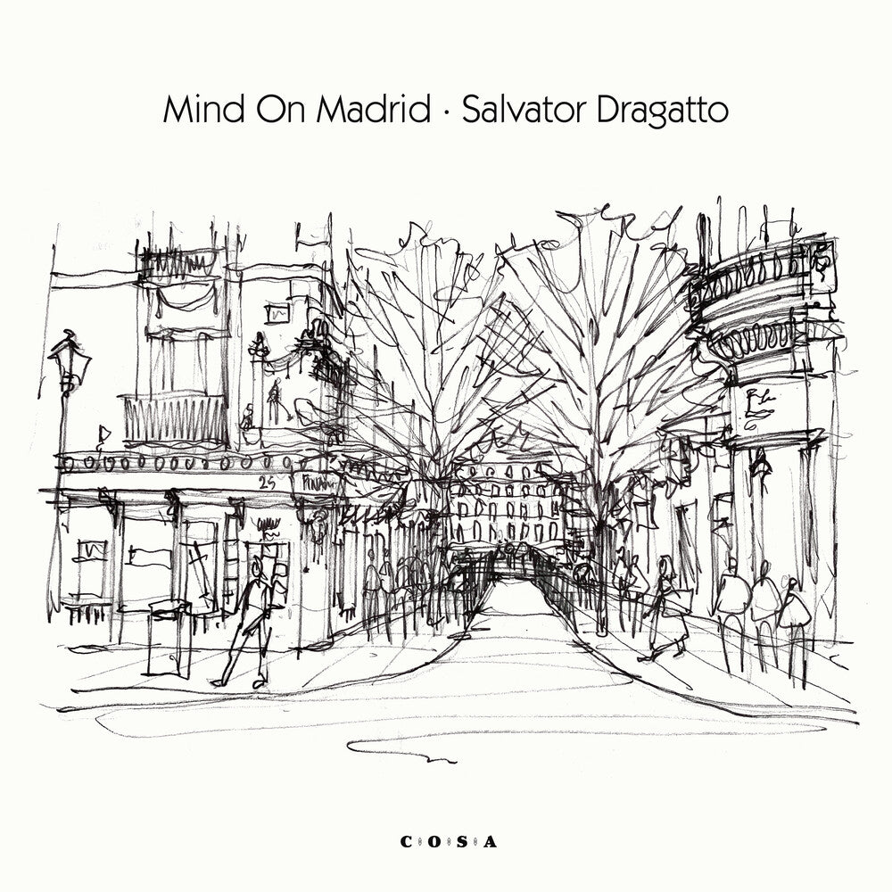 the album cover for Salvator Dragatto - Mind On Madrid - Clear Gray [Clear Vinyl] (Gry)