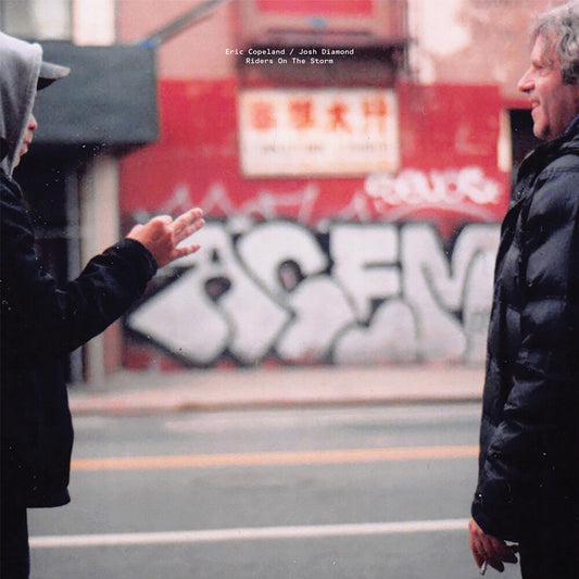 the album cover for Copeland, Eric / Diamond, Josh - Riders On The Storm