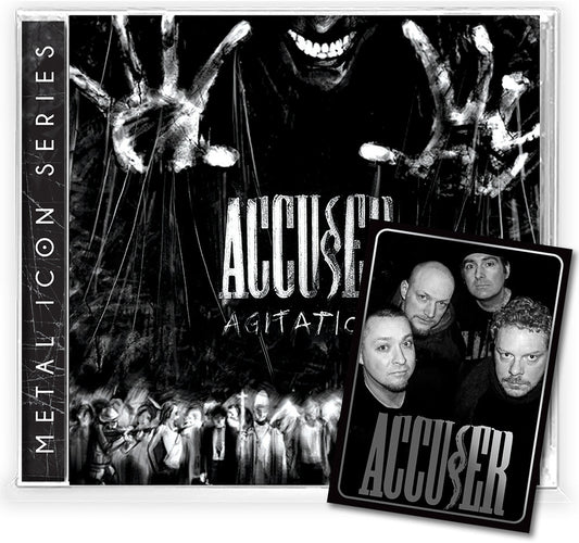 the album cover for Accuser - Agitation