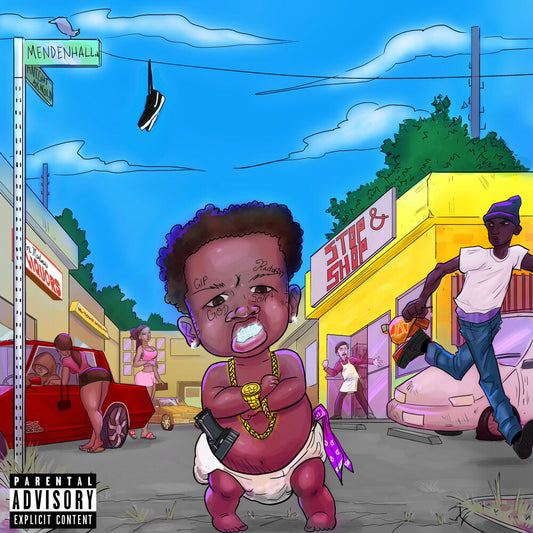 the album cover for Big Moochie Grape - East Haiti Baby