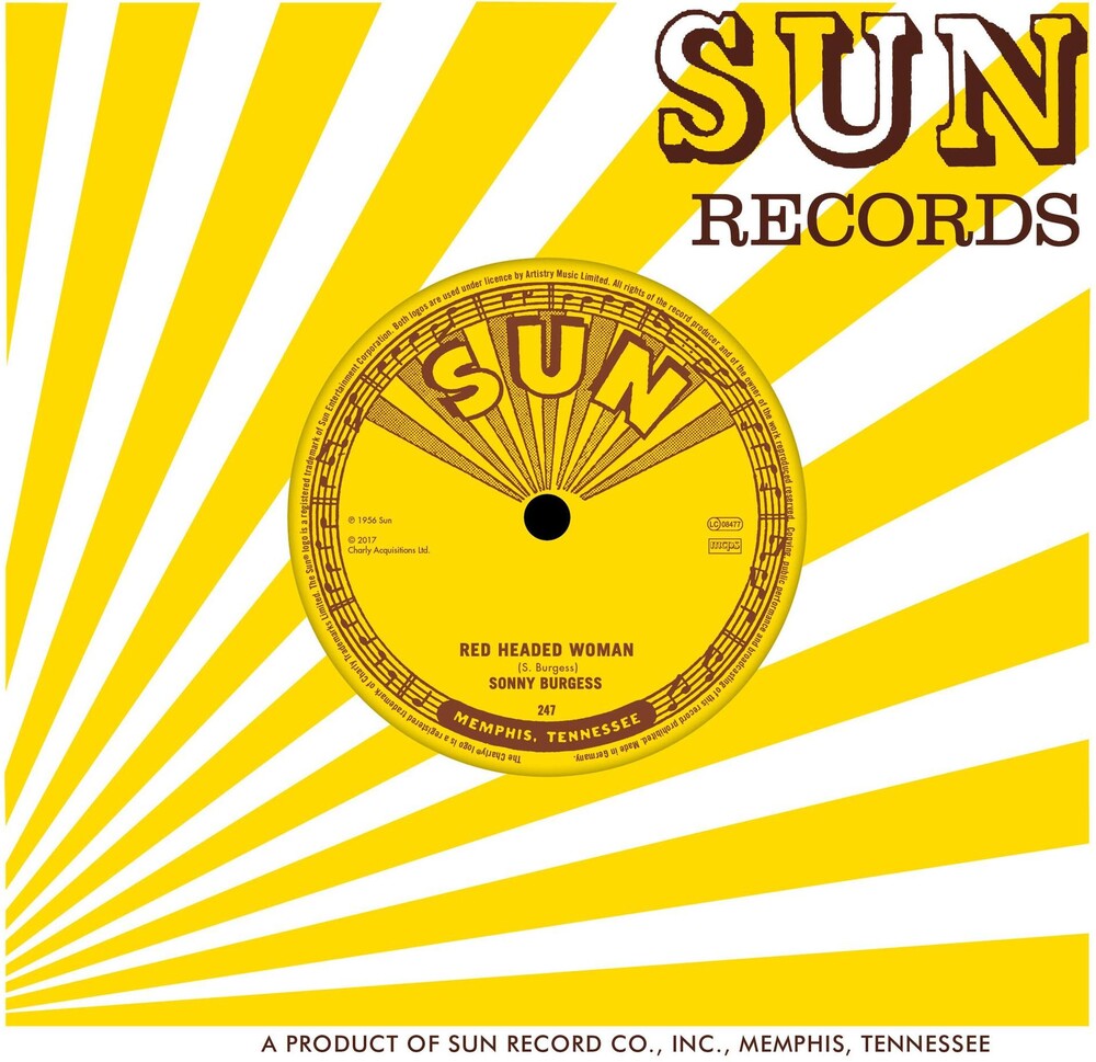 the album cover for Sonny Burgess - Red Headed Woman