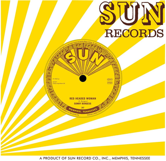 the album cover for Sonny Burgess - Red Headed Woman