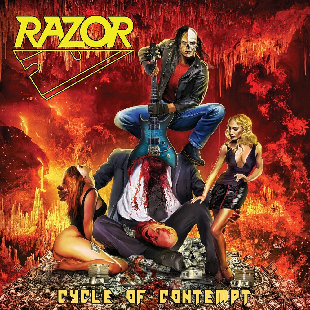 the album cover for Razor - Cycle Of Contempt