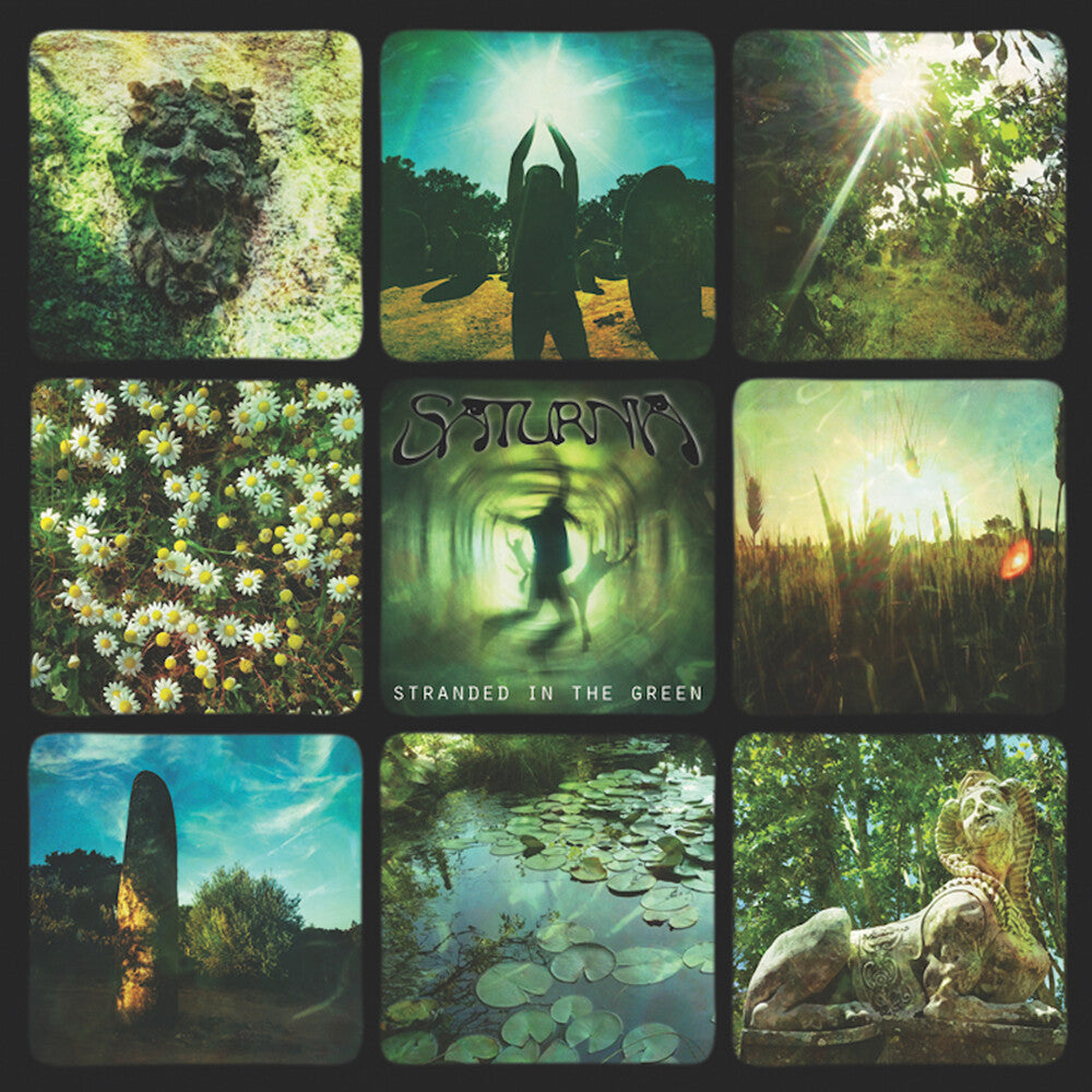 the album cover for Saturnia - Stranded In The Green