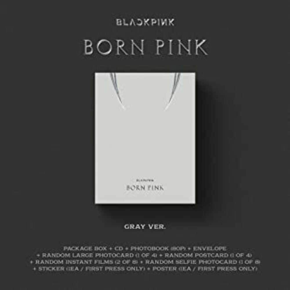 the album cover for BlackPink - BORN PINK [Standard CD Boxset – Version C / GRAY]