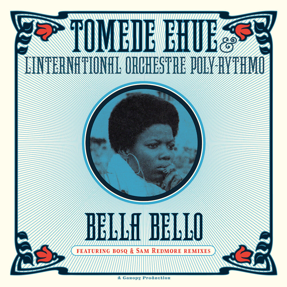 the album cover for Tomede Ehue  & L'international Orchestre - Bella Bello