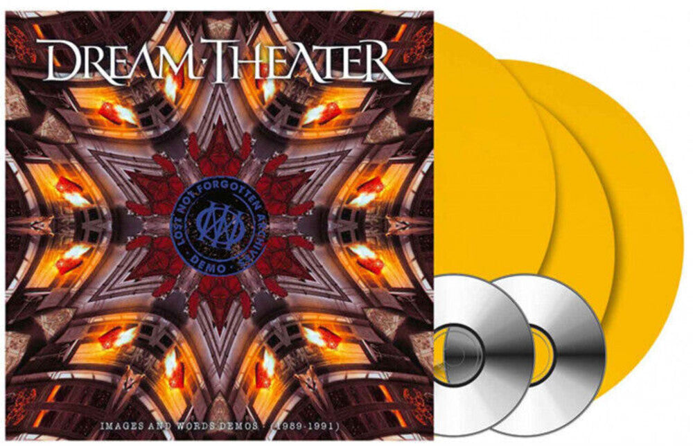 the album cover for Dream Theater - Lost Not Forgotten Archives: Images and Words Demos 1989-1991 [Import Yellow 3LP/2CD]