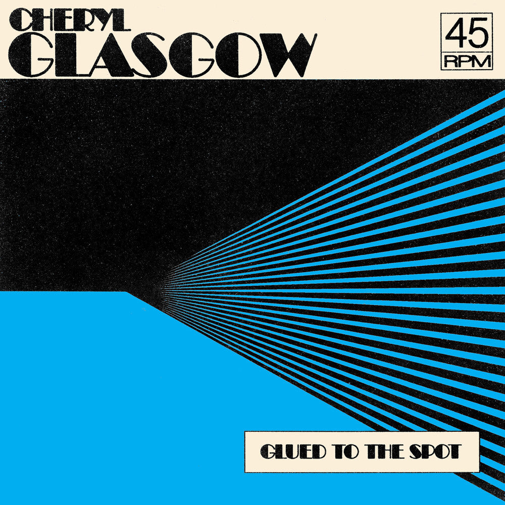 the album cover for Cheryl Glasgow - Glued To The Spot - Clear Blue (Blue) [Clear Vinyl]