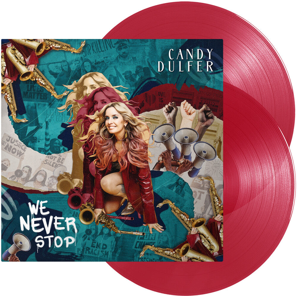 the album cover for Candy Dulfer - We Never Stop [LP]