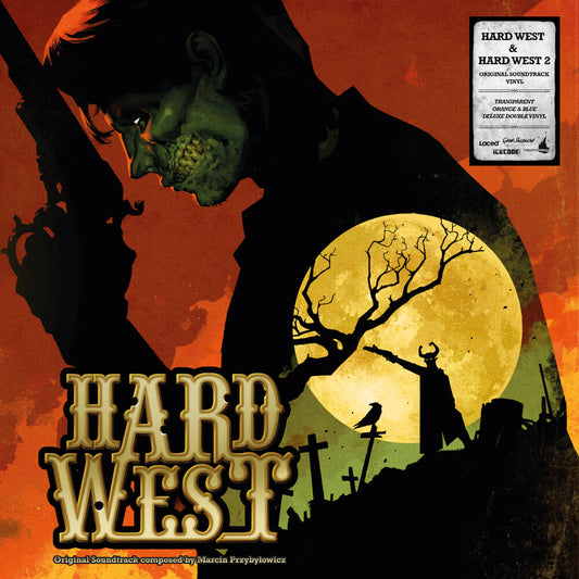 the album cover for Marcin Przybylowicz  / Graves,Jason (Blue) (Colv) - Hard West & Hard West 2 / O.S.T. (Blue) [Colored Vinyl]