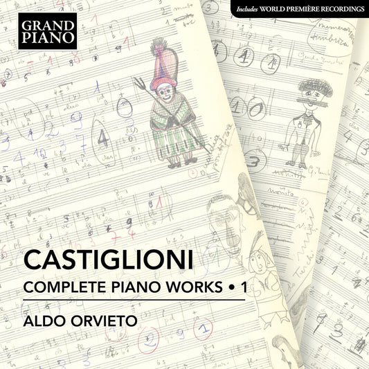 the album cover for Castiglioni / Orvieto - Complete Piano Works 1
