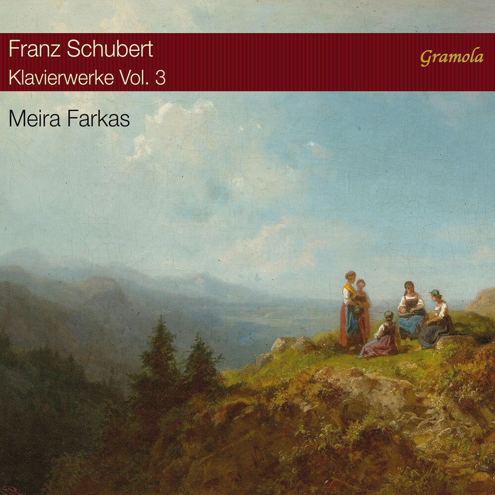 the album cover for Schubert / Farkas - Piano Works 3 (2pk)