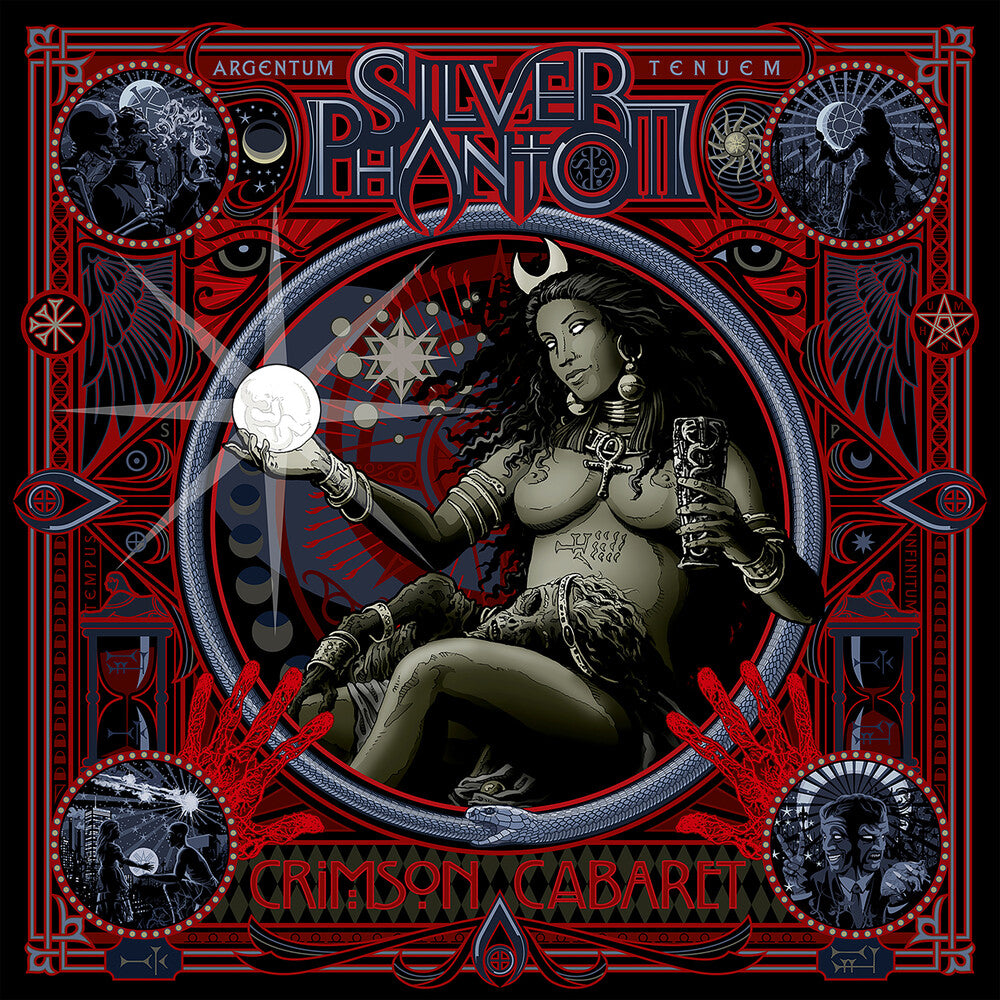 the album cover for Silver Phantom - Crimson Cabaret