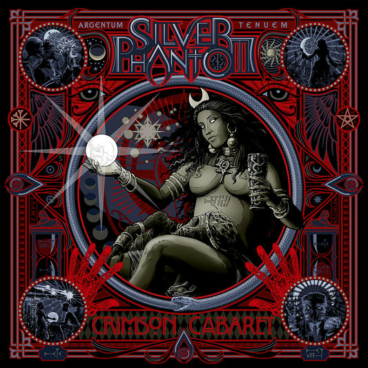 the album cover for Silver Phantom - Crimson Cabaret