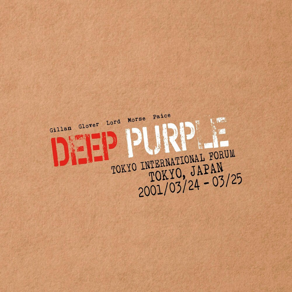 the album cover for Deep Purple - Live In Tokyo 2001 [Clear Vinyl] (Red)