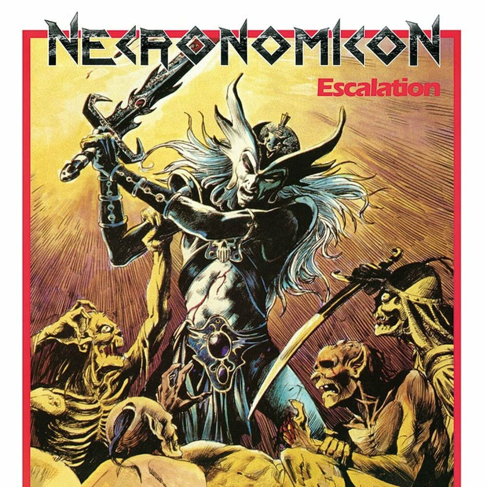 the album cover for Necronomicon - Escalation - Multi Splatter [Colored Vinyl]