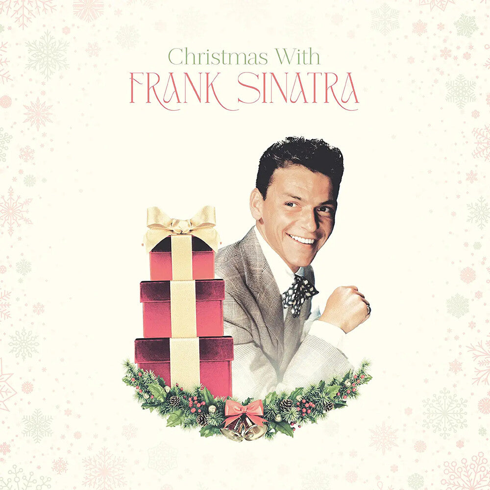 the album cover for Frank Sinatra - Christmas With Frank Sinatra [Opaque White LP]