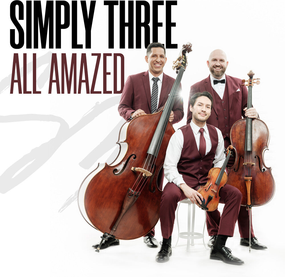 the album cover for Simply Three - All Amazed