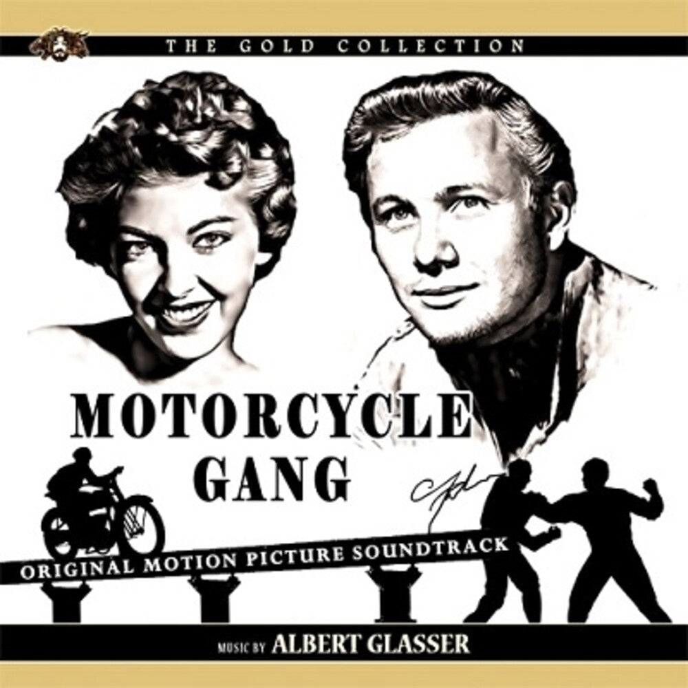 the album cover for Albert Glasser  (Ita) - Motorcycle Gang / O.S.T. (Ita)