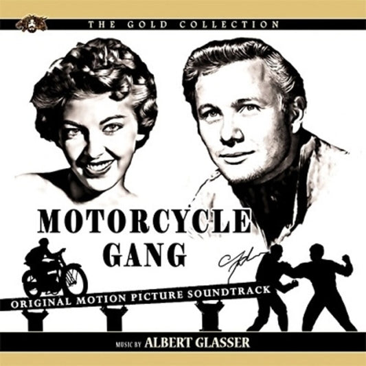 the album cover for Albert Glasser  (Ita) - Motorcycle Gang / O.S.T. (Ita)