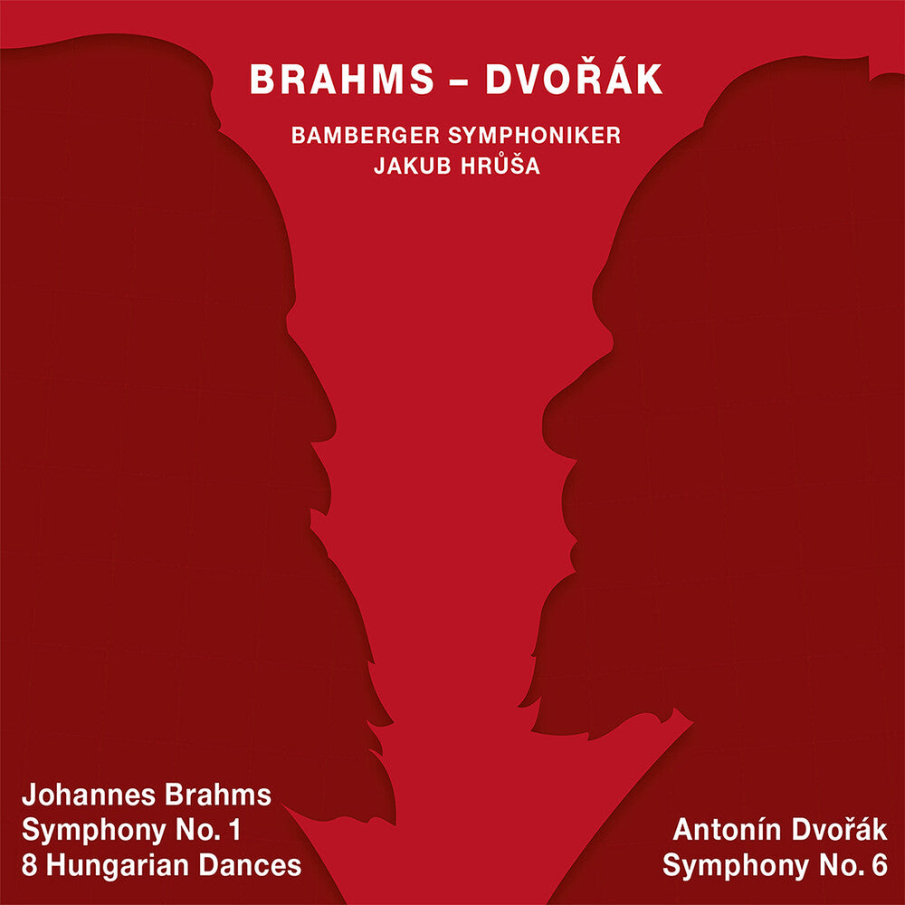 the album cover for Brahms / Bamberger Symphoniker / Hrusa - Brahms: Sym No 1 Op 68 C Min / 8 Hungarian Dances