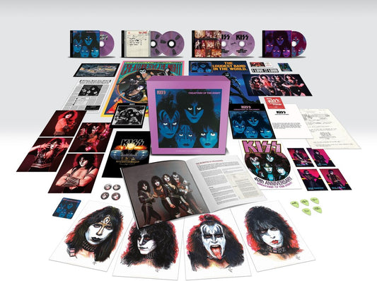 the album cover for KISS - Creatures Of The Night: 40th Anniversary [Super Deluxe 5 CD/Blu-ray Box Set]