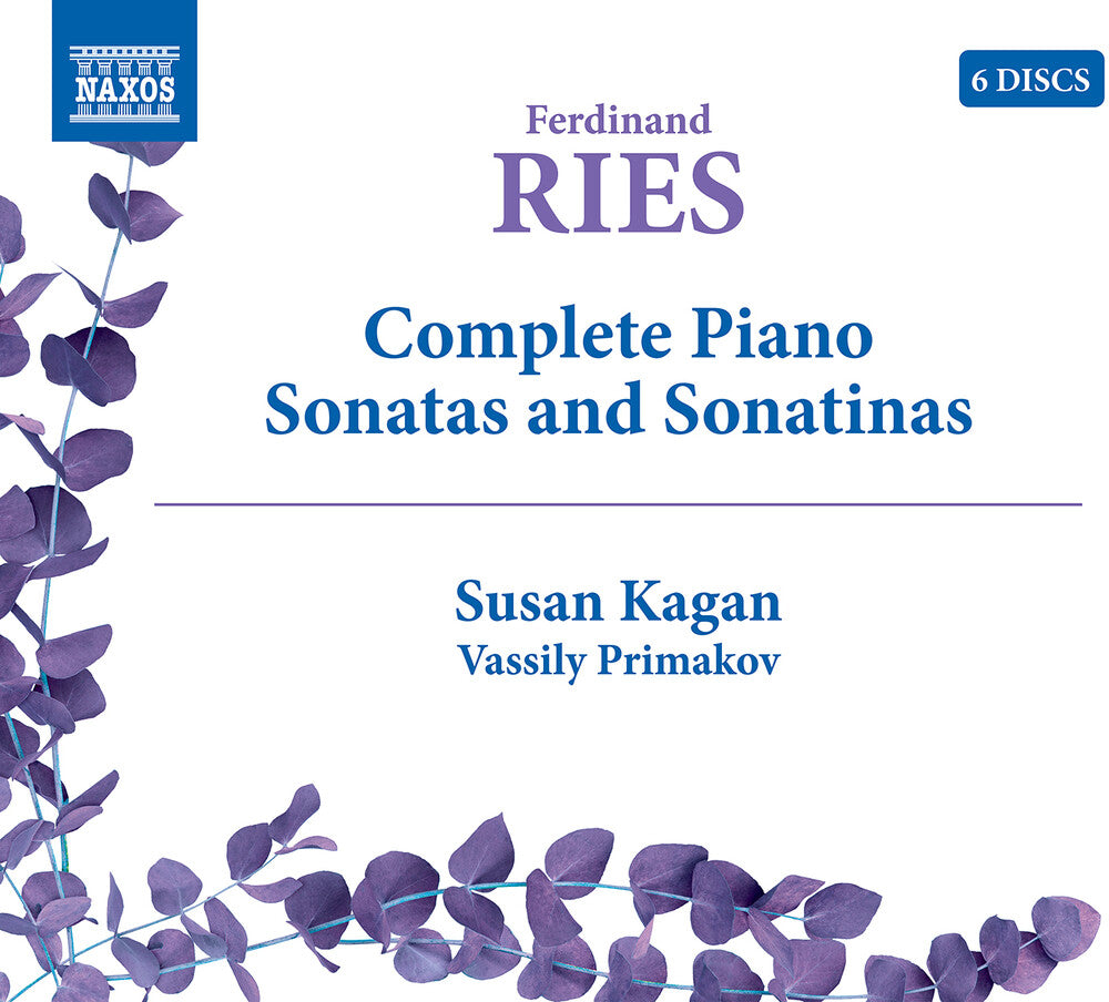 the album cover for Ries / Kagan, Susan / Primakov, Vassily - Complete Piano Sonatas & Sonatinas