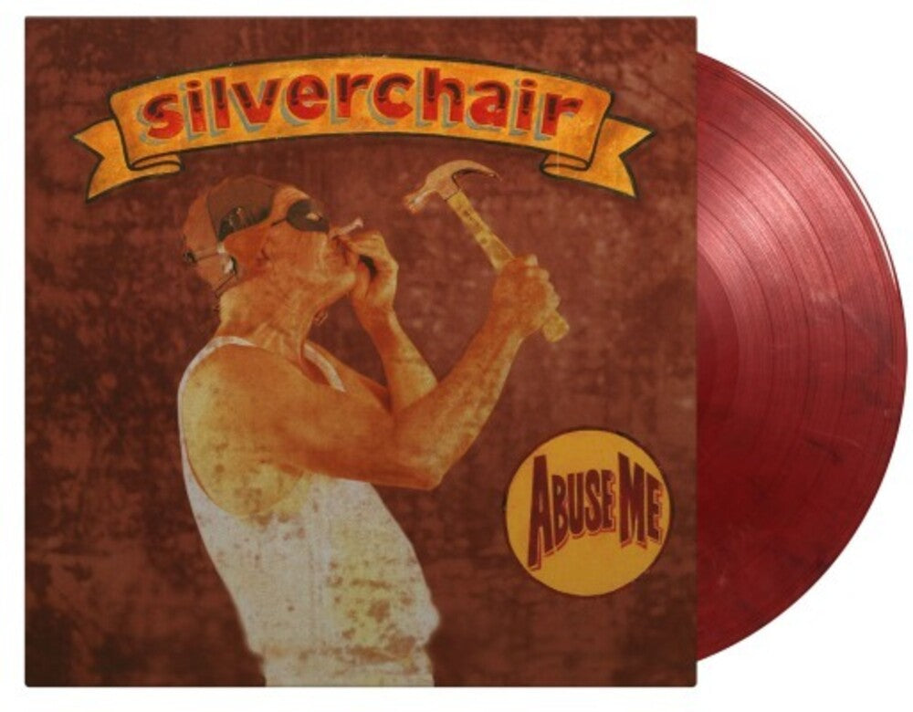 the album cover for Silverchair - Abuse Me - Limited 180-Gram Black, White & Translucent Red Marbled Colored Vinyl