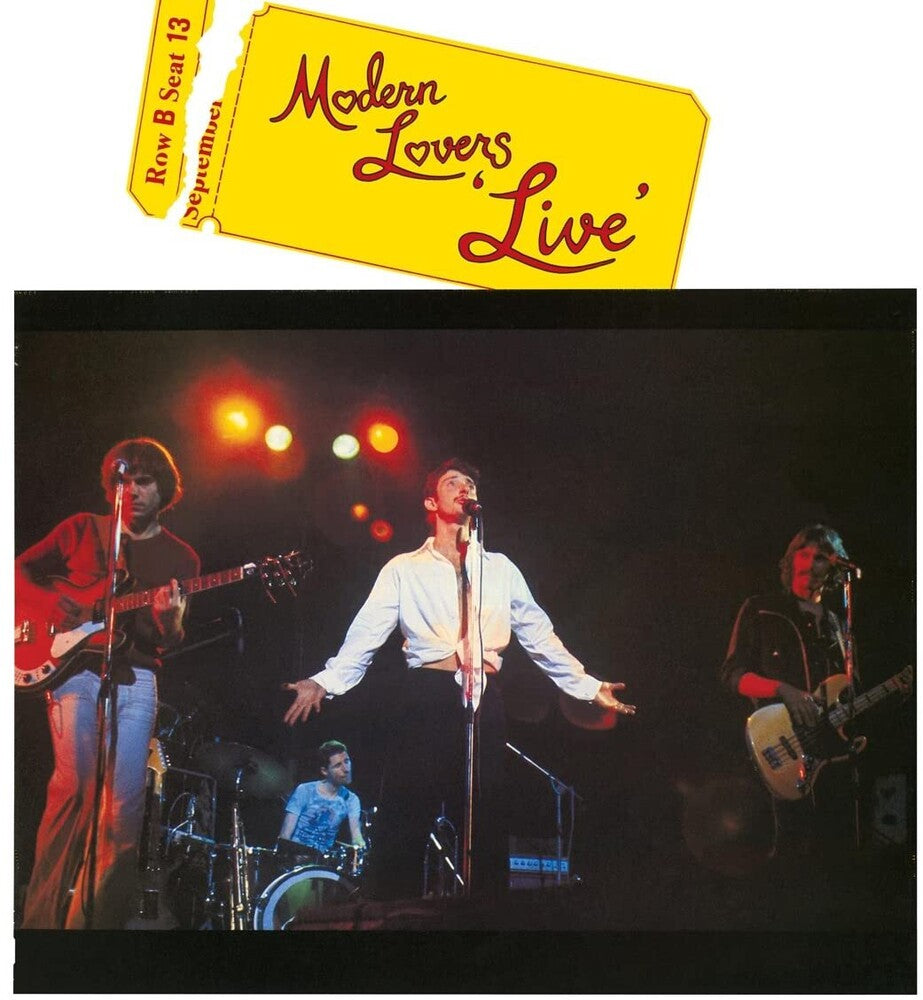 the album cover for Jonathan Richman & The Modern Lovers - Modern Lovers 'Live' [LP]
