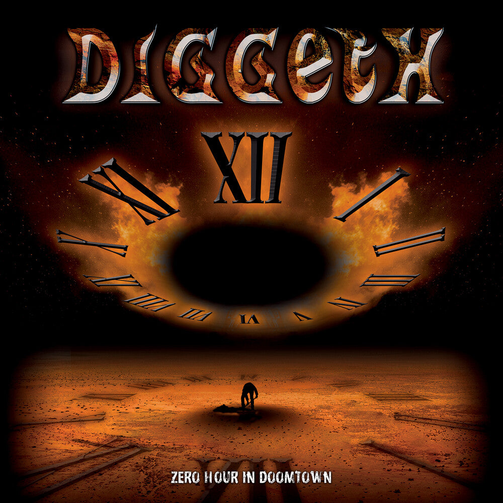 the album cover for Diggeth - Zero Hour In Doomtown - Metallic Copper [Colored Vinyl]