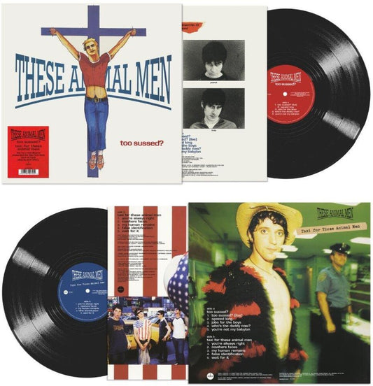 the album cover for These Animal Men - Too Sussed / Taxi For These Animal Men (Blk) (Uk)