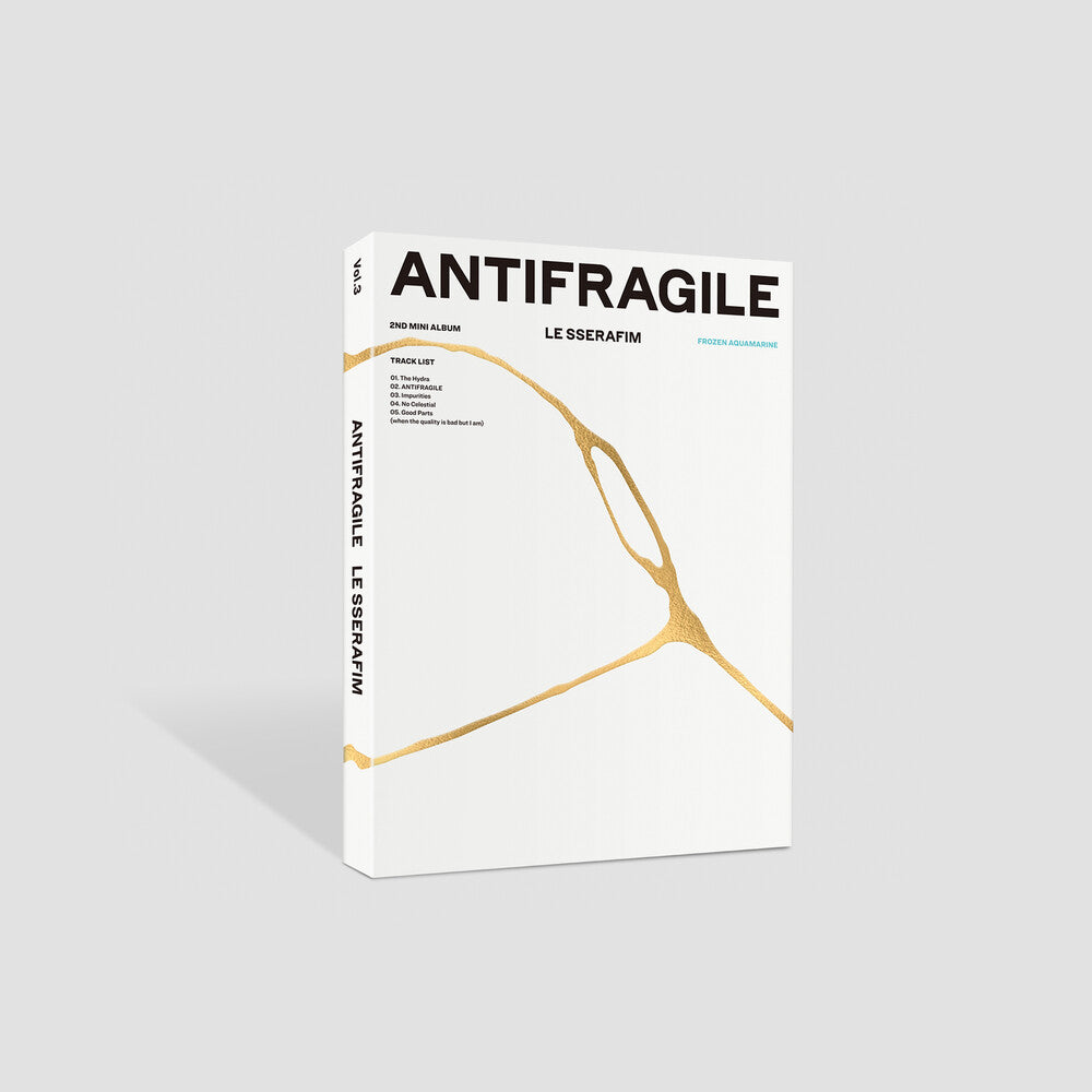 the album cover for LE SSERAFIM - ANTIFRAGILE [FROZEN AQUAMARINE]