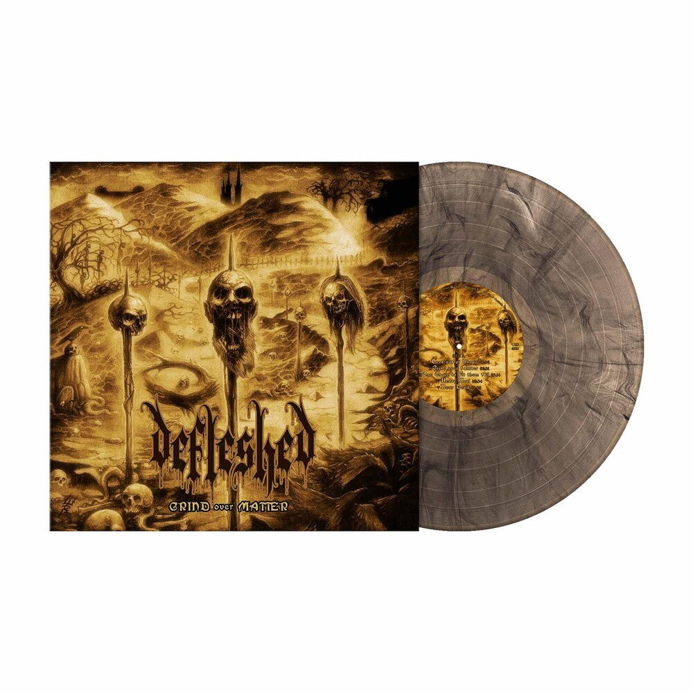 the album cover for Defleshed - Grind Over Matter