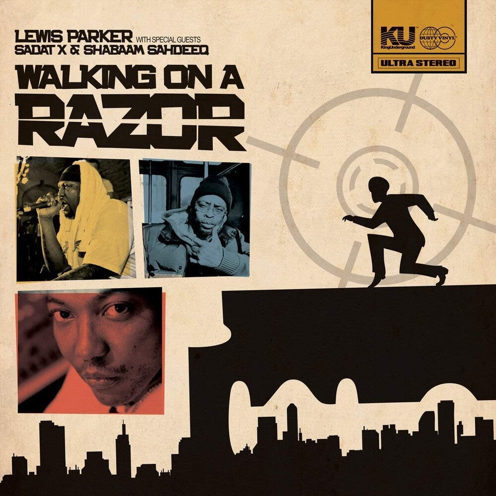 the album cover for Lewis Parker - Walking On A Razor