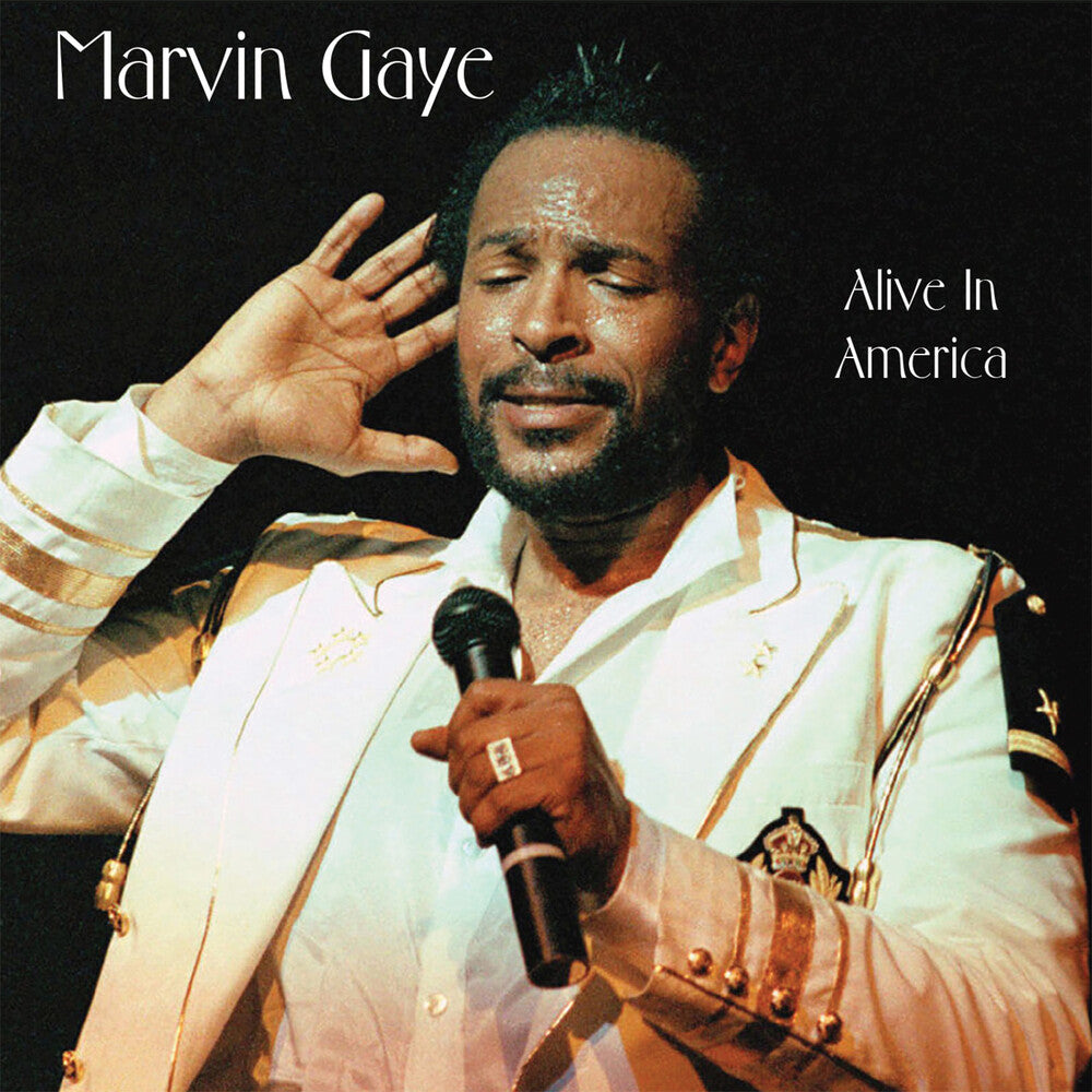 the album cover for Marvin Gaye - Alive In America (Bonus Track) (Exp)