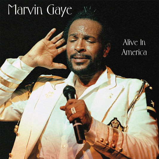 the album cover for Marvin Gaye - Alive In America (Bonus Track) (Exp)
