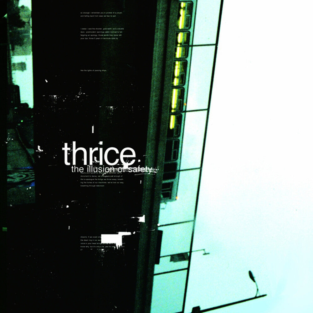 the album cover for Thrice - The Illusion Of Safety: 20th Anniversary [Electric Blue LP]