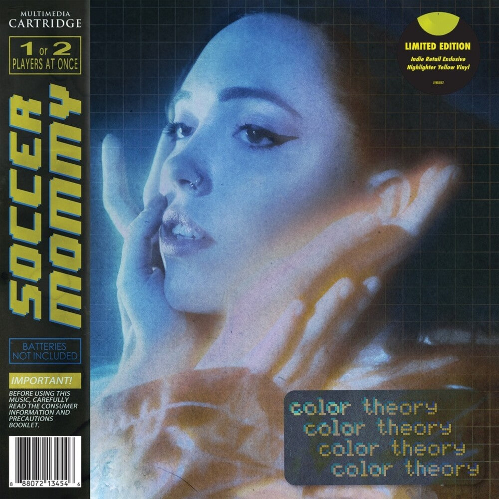 the album cover for Soccer Mommy - color theory [Indie Exclusive Limited Edition Highlighter Yellow LP]