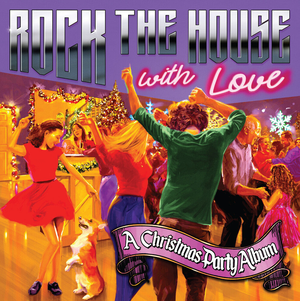 the album cover for R. Fells Foster - Rock the House with Love: A Christmas Party Album