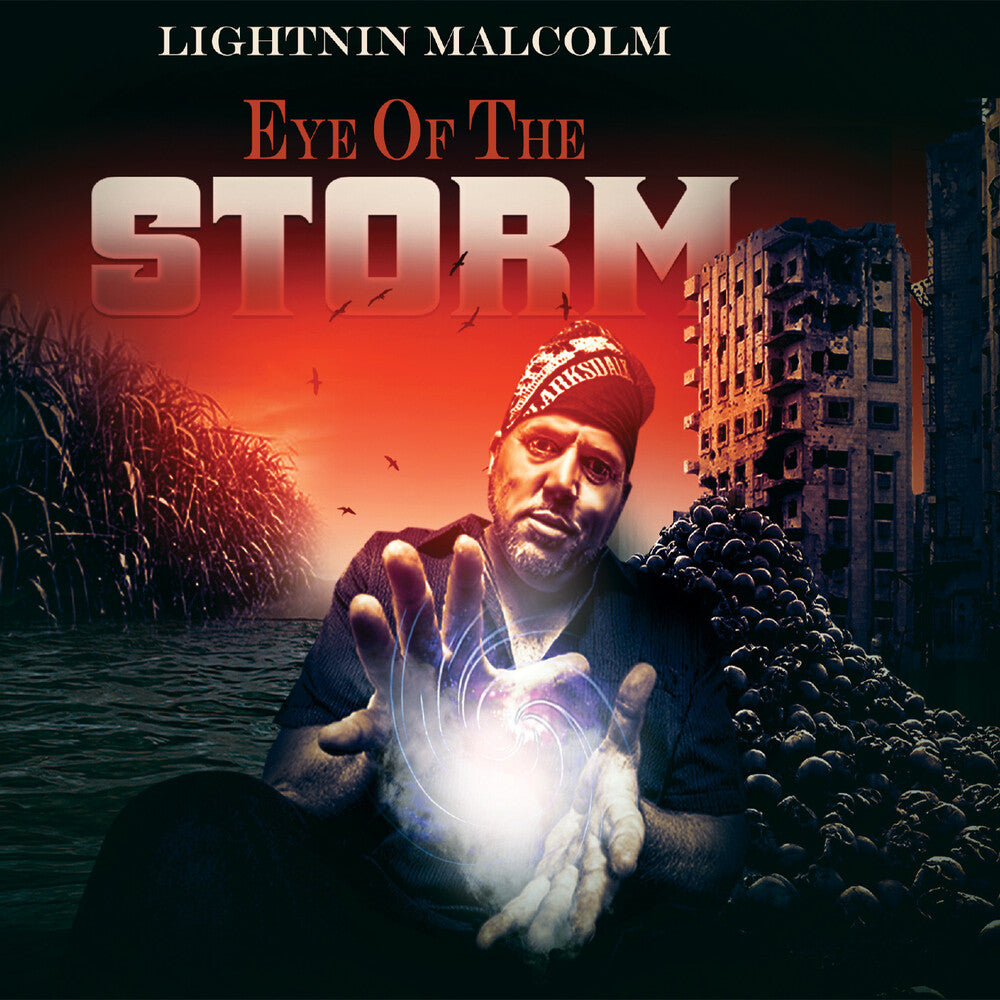 the album cover for Lightnin' Malcolm - Eye Of The Storm