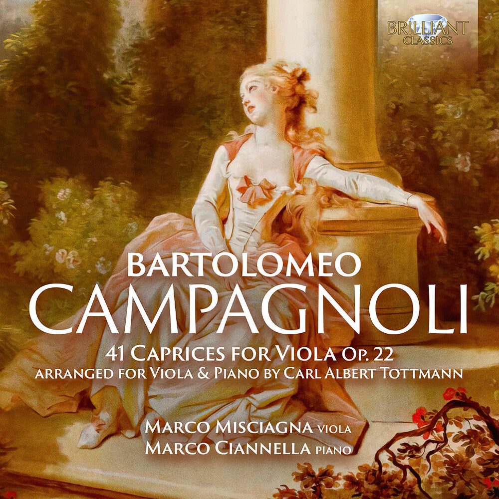 the album cover for Campagnoli / Misciagna / Ciannella - 41 Caprices For Viola Op.22 Arranged For Viola