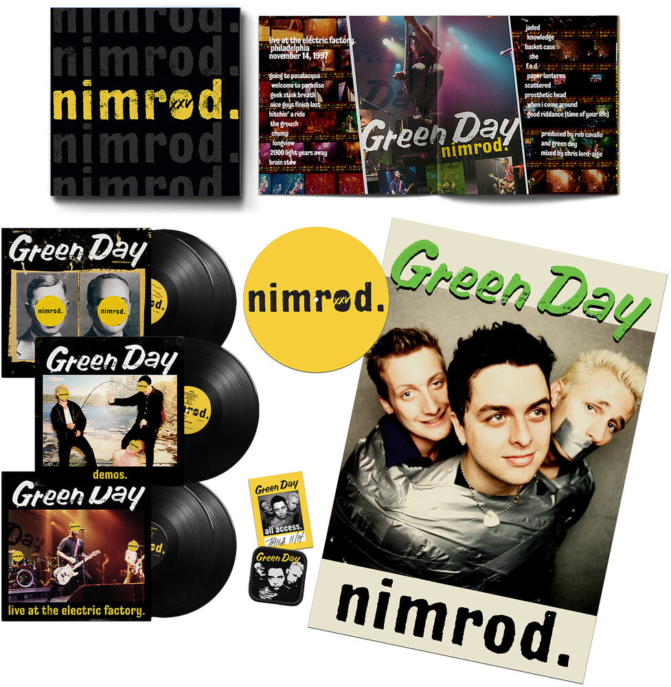 the album cover for Green Day - Nimrod: 25th Anniversary Edition [5LP Box Set]