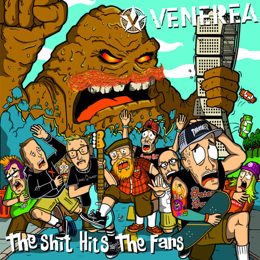 the album cover for VENEREA - The Shit Hits The Fans