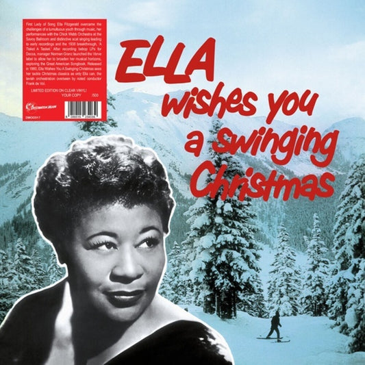 the album cover for Ella Fitzgerald - Ella Wishes You A Swinging Christmas